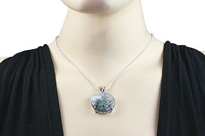 SKU 11611 unique Moss agate pendants Jewelry