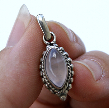 SKU 11627 unique Rose quartz pendants Jewelry
