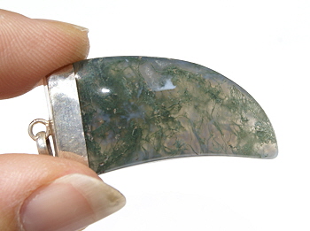 SKU 11630 unique Moss agate pendants Jewelry