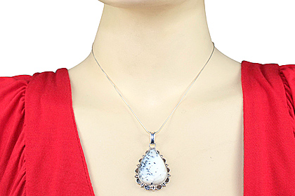 SKU 12073 unique Dendrite opal pendants Jewelry