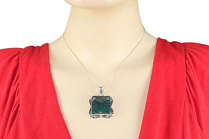 SKU 12087 unique Moss agate pendants Jewelry