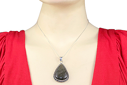 SKU 12105 unique Obsidian pendants Jewelry