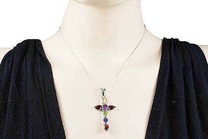 SKU 12344 unique Multi-stone pendants Jewelry