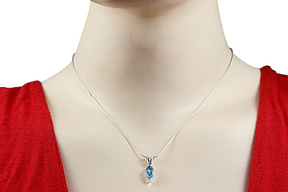 SKU 12829 unique Blue topaz pendants Jewelry
