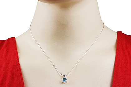 SKU 12850 unique Blue topaz pendants Jewelry