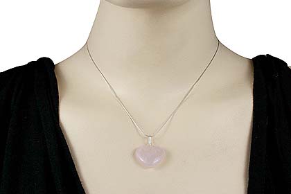 SKU 13072 unique Rose quartz pendants Jewelry