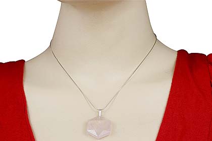 SKU 13186 unique Rose quartz pendants Jewelry