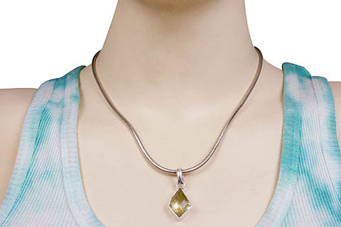SKU 13536 unique Lemon quartz pendants Jewelry