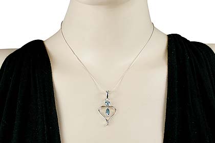 SKU 13764 unique Blue topaz pendants Jewelry