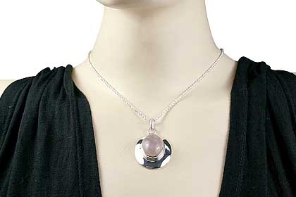 SKU 13796 unique Rose quartz pendants Jewelry