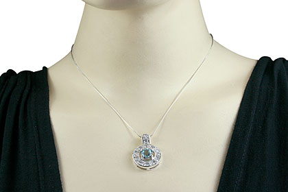 SKU 14566 unique Blue topaz pendants Jewelry