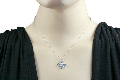 SKU 14679 unique Blue topaz pendants Jewelry