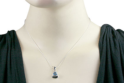 SKU 14696 unique Blue topaz pendants Jewelry
