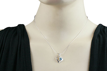 SKU 14737 unique Blue topaz pendants Jewelry