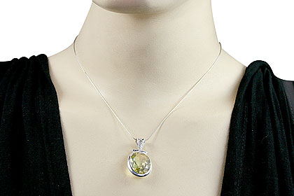 SKU 15433 unique Lemon quartz pendants Jewelry