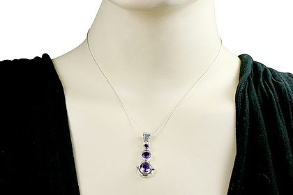 SKU 15540 unique Amethyst pendants Jewelry