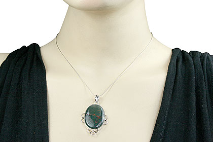 SKU 15696 unique Bloodstone pendants Jewelry