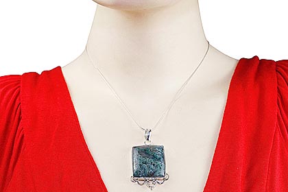 SKU 9270 unique Moss agate pendants Jewelry