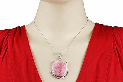 SKU 9302 unique Pink Opal pendants Jewelry