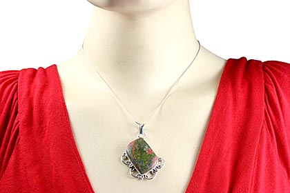 SKU 9389 unique Unakite pendants Jewelry