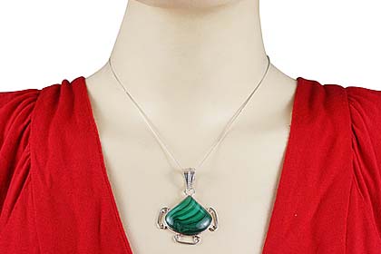 SKU 9436 unique Malachite pendants Jewelry