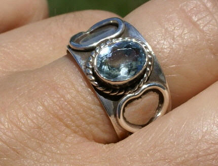 SKU 11012 unique Blue Topaz rings Jewelry
