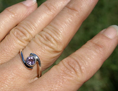SKU 11026 unique Iolite rings Jewelry