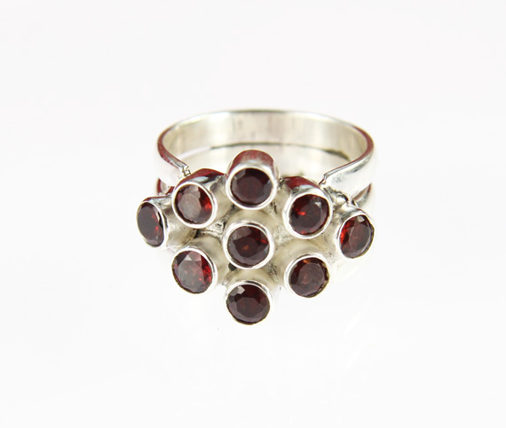 SKU 14250 unique Garnet rings Jewelry