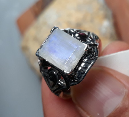 SKU 22137 unique Moonstone rings Jewelry