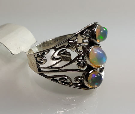 SKU 22153 unique Opal rings Jewelry