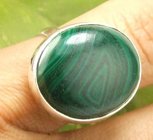 SKU 7209 unique Malachite rings Jewelry