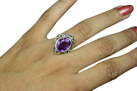 SKU 9175 unique Amethyst rings Jewelry