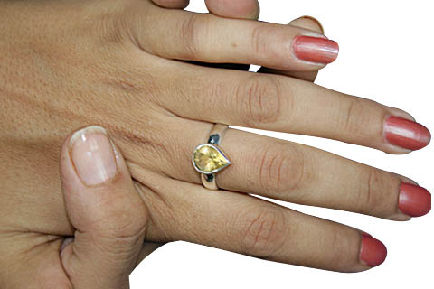 SKU 9191 unique Citrine rings Jewelry
