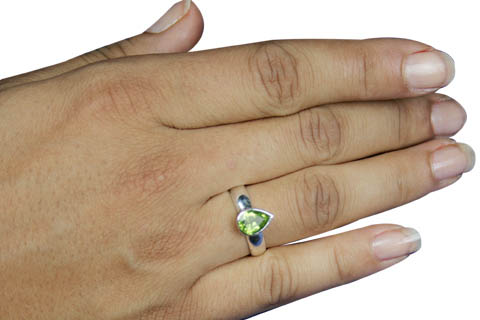 SKU 9194 unique Peridot rings Jewelry