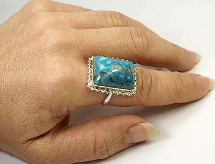 SKU 9381 unique Turquoise rings Jewelry