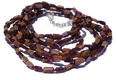 SKU 1014 - a Goldstone Necklaces Jewelry Design image