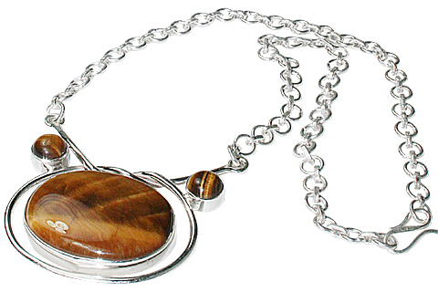 SKU 10873 - a Tiger eye necklaces Jewelry Design image