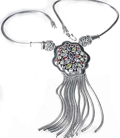 SKU 1094 - a Multi-stone Necklaces Jewelry Design image