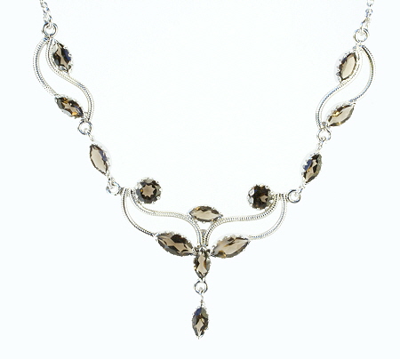 SKU 10985 - a Smoky Quartz necklaces Jewelry Design image