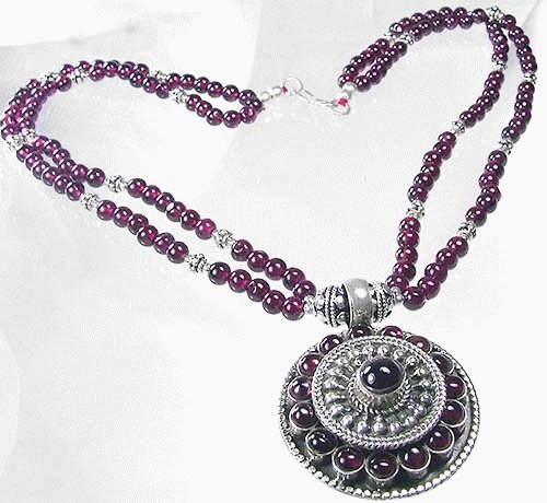 SKU 1107 - a Garnet Necklaces Jewelry Design image