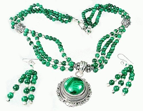 SKU 1108 - a Malachite Necklaces Jewelry Design image