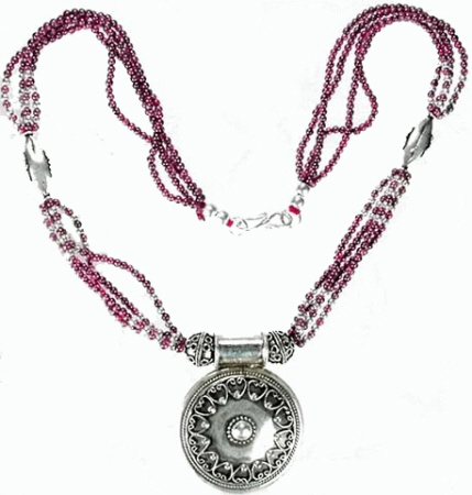 SKU 1112 - a Garnet Necklaces Jewelry Design image