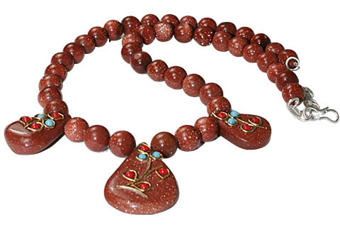 SKU 11168 - a Goldstone necklaces Jewelry Design image
