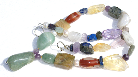 SKU 11354 - a Multi-stone necklaces Jewelry Design image