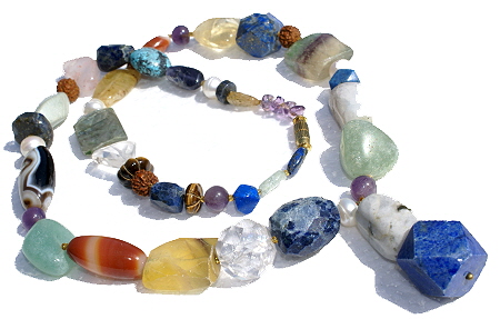 SKU 11356 - a Multi-stone necklaces Jewelry Design image