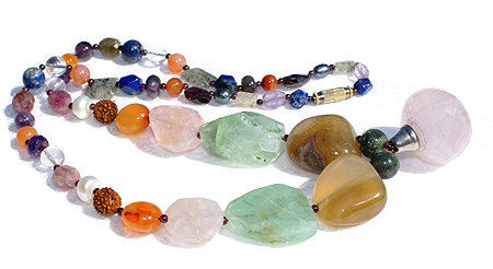 SKU 11357 - a Multi-stone necklaces Jewelry Design image
