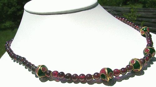 SKU 1140 - a Garnet Necklaces Jewelry Design image