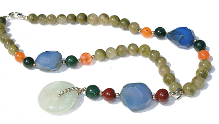 SKU 11518 - a Multi-stone necklaces Jewelry Design image