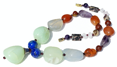 SKU 11523 - a Multi-stone necklaces Jewelry Design image