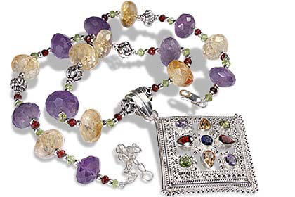 SKU 1153 - a Multi-stone Necklaces Jewelry Design image